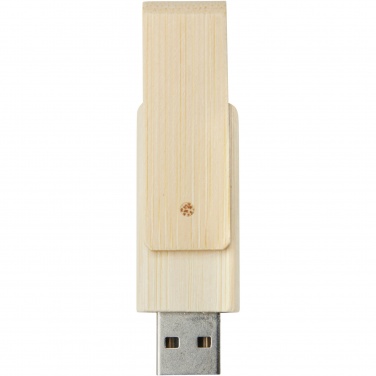 Logo trade reklaamkingituse pilt: Pöörake 8 GB bambusest USB-mälupulka