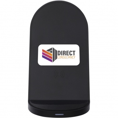 Logotrade reklaamkingi foto: Loop 15W kahe mähisega RCS taaskasutatud plastist juhtmevaba laadimisalus