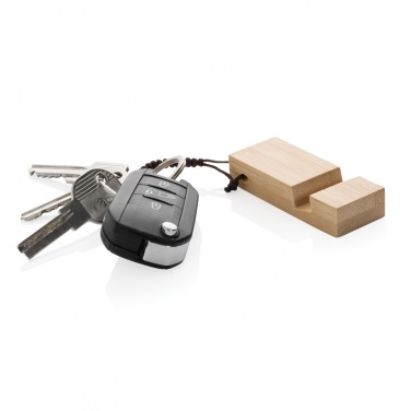 Logotrade firmakingitused pilt: Standkey bambusest võtmehoidja telefonialus