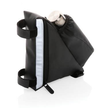 Logo trade ärikingituse pilt: PU hea nähtavusega rattaraami kott pudelihoidjaga