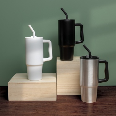 Logo trade reklaamkingitused foto: Embrace deluxe roostevabast terasest termoskruus, 900 ml