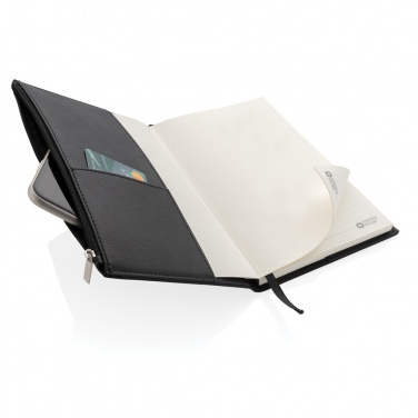 Logotrade ärikingituse foto: Tõmblukuga taskuga Swiss Peak A5 PU-märkmik