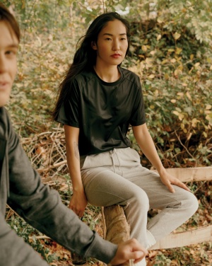 Logo trade firmakingitused foto: Iqoniq Tikal taaskasutatud polüestrist kiiresti kuivav spordisärk