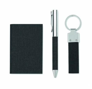 Logotrade ärikingituse foto: 3-osaline kinkekomplekt kinkekarbis, kohandatava trükilahendusega