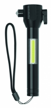 Logo trade firmakingid foto: 3-ühes alumiiniumist taskulamp koos avariivasara ja turvavöölõikuriga, kohandatava trükilahendusega