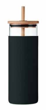 Logo trade meene pilt: 450 ml bambusest kaane ja kõrrega joogitops