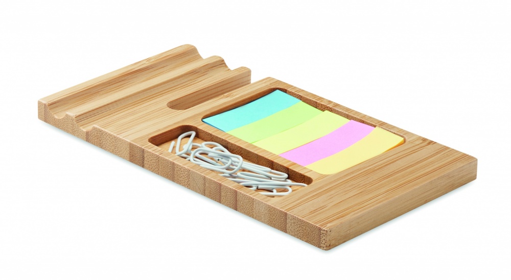 Logotrade ärikingituse foto: Bambusest lauatelefoni alus