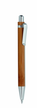 Logo trade firmakingi pilt: Bambusest kirjutusvahendite komplekt