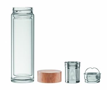 Logotrade firmakingi foto: Kaheseinaline klaaspudel 400ml München