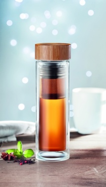 Logo trade firmakingituse pilt: Kaheseinaline klaaspudel 400ml München