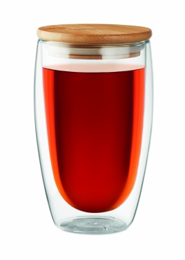 Logotrade reklaamtoote foto: Kaheseinaline klaas 450 ml Frankfurt