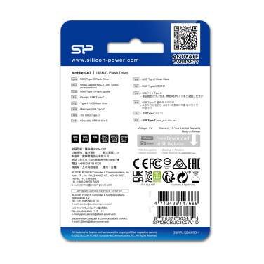 Logotrade reklaamkingituse foto: Mälupulk SILICON POWER MOBILE - C07 3,2 32GB