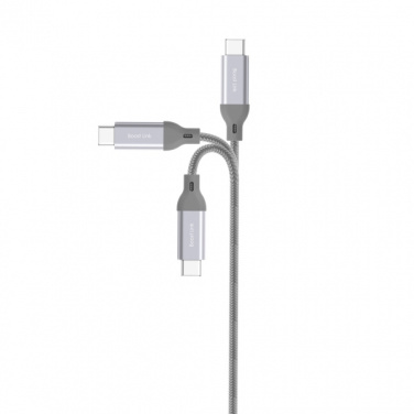 Logo trade firmakingi pilt: Nailonist andmeedastuskaabel LK30 Type - C Quick Charge 3.0