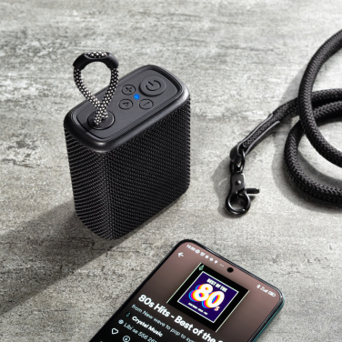 Logotrade reklaamkingituse foto: Veekindel bluetooth kõlar HARDEOL Schwarzwolf