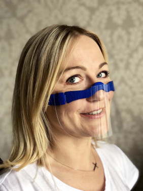 Logo trade reklaamkingitused foto: HESTIA näokaitse - läbipaistev mask suu ja nina jaoks 1452162