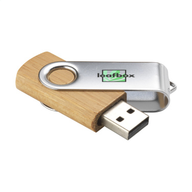 Logo trade firmakingi pilt: USB Twist Bamboo laost 8 GB