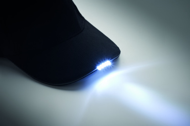 Logotrade firmakingi foto: LUZCAP 5 paneeliga LED puuvillane müts 220gr/m²