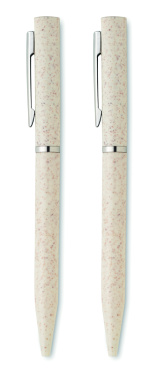 Logo trade firmakingituse pilt: PEAT nisuõlest keskkonnasõbralik pastapliiatsi komplekt