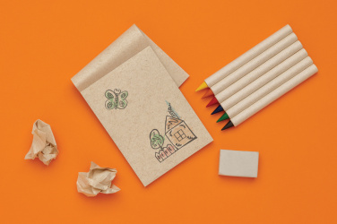 Logotrade ärikingitused pilt: Micki GRS infinity 6tk värvipliiatsi komplekt koos märkmikuga