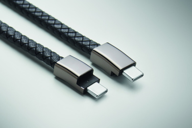 Logotrade firmakingi foto: Punutud käevõru andmeedastuskaabel C-tüüp FAULETI