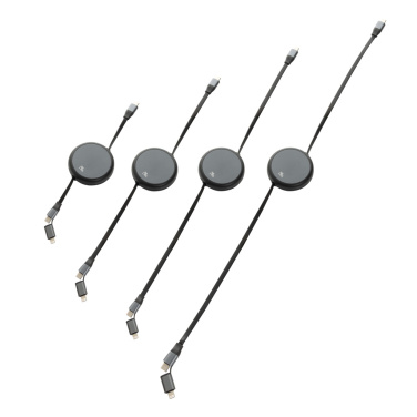 Logotrade ärikingi foto: Terra RCS alumiiniumist sissetõmmatav 240W 2-in-1 kaabel