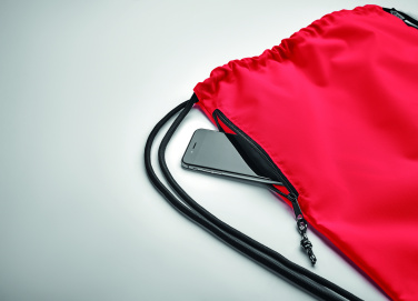 Logo trade reklaamkingituse pilt: Suur nööriga kott 300D RPET