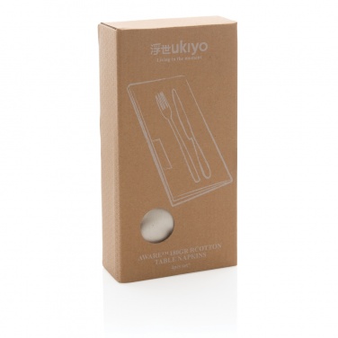 Logotrade mainoslahja tuotekuva: Ukiyo Aware™ 180g lautasliinat 4-osainen setti