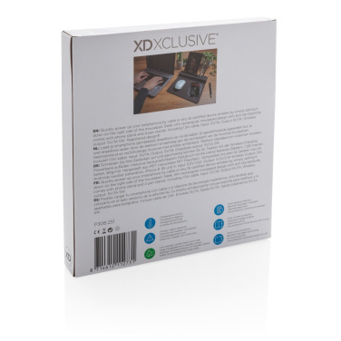 Logotrade mainostuote tuotekuva: Air-hiirimatto, jossa 5 W:n langaton lataus ja USB