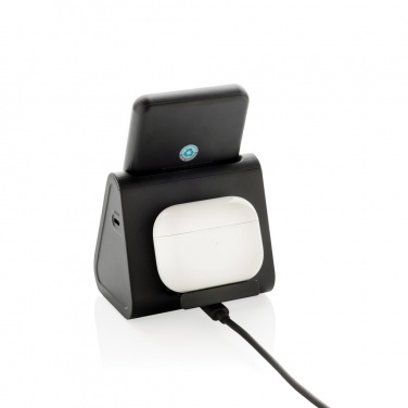 Logo trade mainoslahjat ja liikelahjat kuva: Powerbase 3 in 1 -laturi virtapankilla RCS kierrätysmuovia