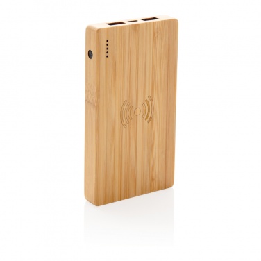 Logotrade mainoslahjat kuva: Bamboo 4000 mAh:n langaton 5W varavirtalähde
