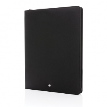 Logotrade liikelahjat mainoslahjat tuotekuva: Swiss Peak Heritage RCS rPU A4 portfolio vetoketjulla