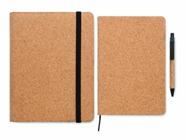 Logo trade mainoslahja kuva: A5 kansio korkkia