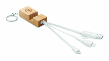 Logotrade liikelahjat kuva: Bambu avaimenperä jalustalla Salo