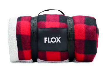 Logo trade liikelahja mainoslahja tuotekuva: RPET sherpa fleecepeitto