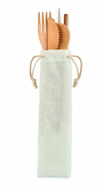 Logotrade mainoslahjat kuva: Bambu ruokailuvälineet