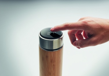 Logo trade mainoslahja kuva: Bambu termospullo 480 ml PANAY