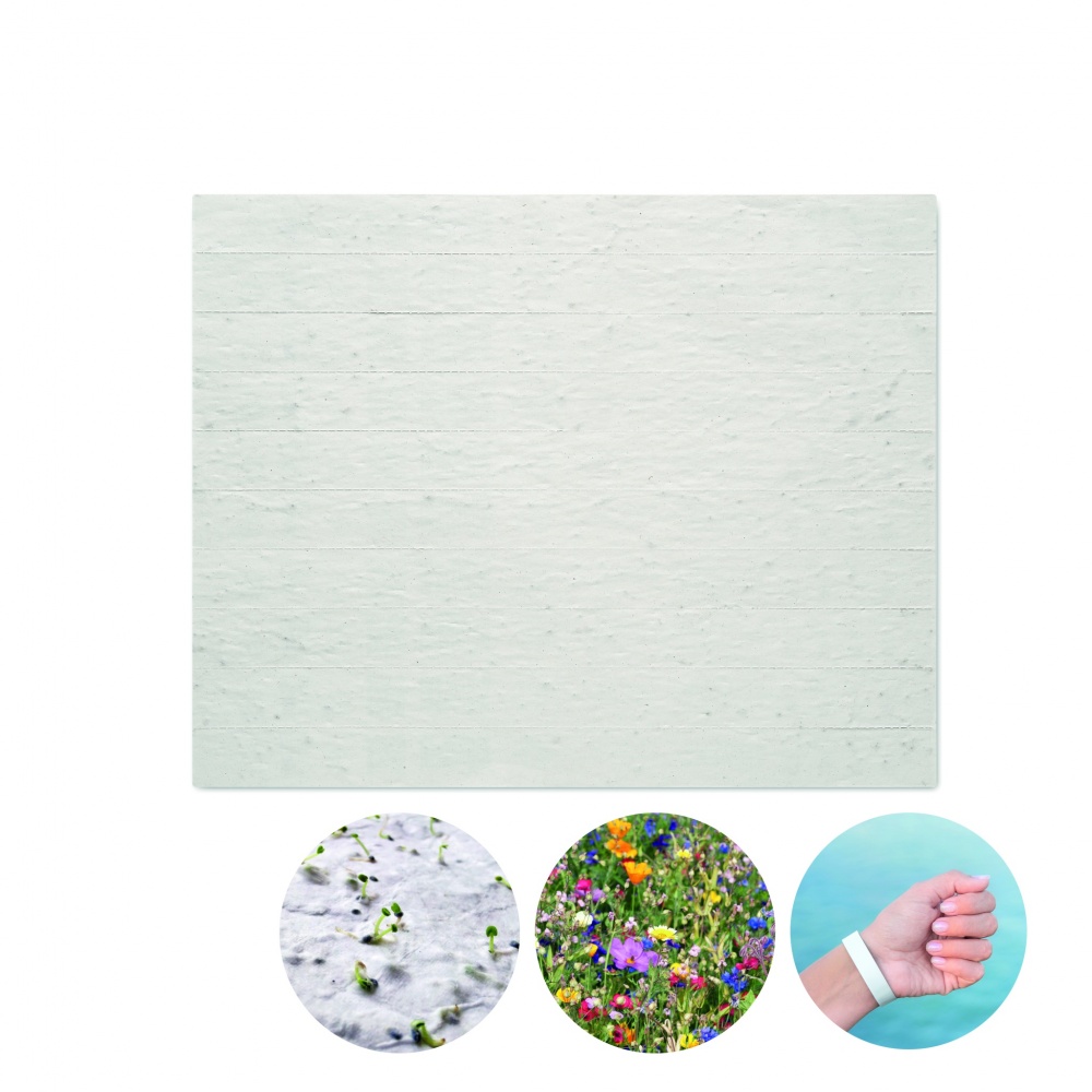 Logo trade liikelahjat mainoslahjat kuva: Siemenpaperi ranneke