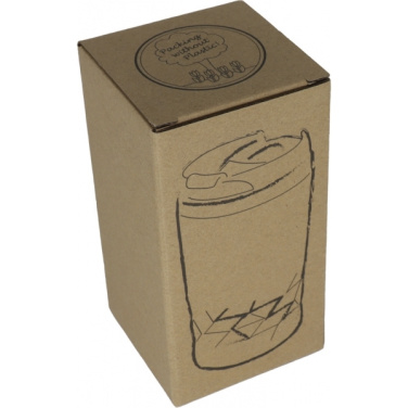 Logotrade mainostuotet kuva: Ruostumattomasta teräksestä valmistettu kannellinen muki ROMA 250 ml