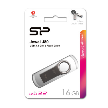Logotrade mainostuotet kuva: Pendrive 3.0 Silicon Power JEWEL J80 TITANIUM 16GB