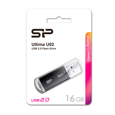 Logo trade liikelahja mainoslahja tuotekuva: Pendrive Silicon Power Ultima U02 2.0