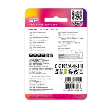 Logotrade liikelahjat mainoslahjat tuotekuva: PENDRIVE SILICON POWER B32 3.2