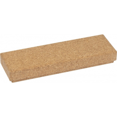 Logo trade mainostuotet tuotekuva: Kierrekuulakynä metallia ja korkkia LILLEHAMMER