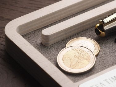 Logo trade liikelahja mainoslahja tuotekuva: Puinen työpöydän järjestäjä 1818121