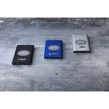 Logo trade liikelahja mainoslahja tuotekuva: Alumiininen 8000 Wireless Powerbank langaton laturi