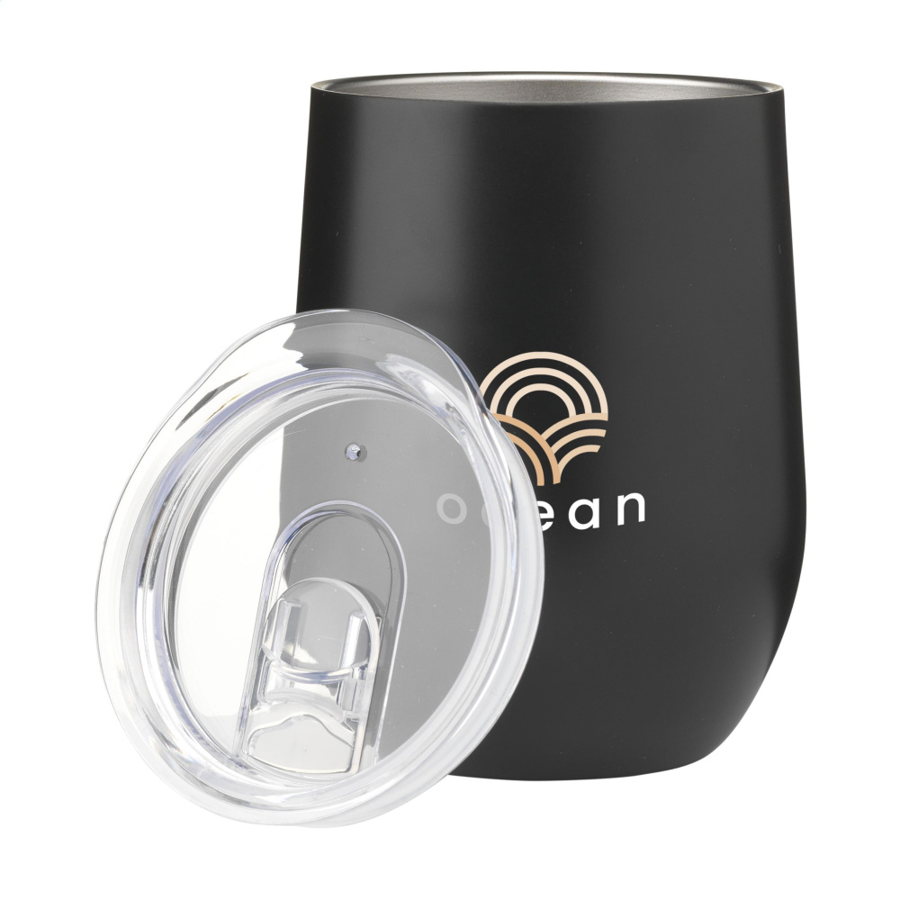 Logo trade mainostuotet tuotekuva: Huevo RCS Recycled Steel Cup 350 ml lämpökuppi