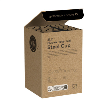 Logotrade liikelahja tuotekuva: Huevo RCS Recycled Steel Cup 350 ml lämpökuppi