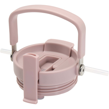 Logotrade mainoslahjat ja liikelahjat tuotekuva: Bronx 900 ml:n RCS-sertifioidusta kierrätetystä ruostumattomasta teräksestä valmistettu kuparityhjiöeristetty juomamuki, jossa on kaksitoiminen kansi