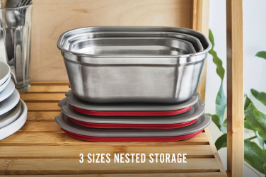 Logotrade liikelahja mainoslahja kuva: Black+Blum 3-osainen ateriarasiasetti – S, M, L