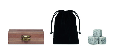 Logotrade liikelahjat kuva: 9 kivijääkuutiota laatikossa