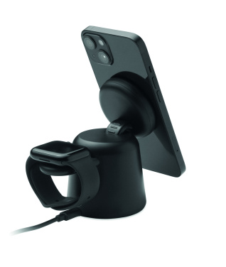 Logo trade mainostuotet tuotekuva: 3 in 1 langaton laturi 15W